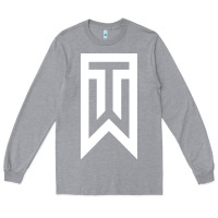 Heather Grey tiger Long Sleeve Tee - linhVisuals