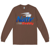Chestnut mens natty daddy dad bod light humor beer lover father's day Long Sleeve Tee - linhVisuals