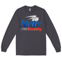 Smoke mens natty daddy dad bod light humor beer lover father's day Long Sleeve Tee - linhVisuals