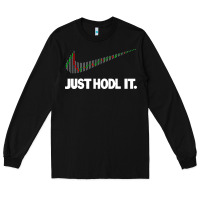 Black just hodl it Long Sleeve Tee - linhVisuals