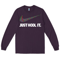 Plum just hodl it Long Sleeve Tee - linhVisuals