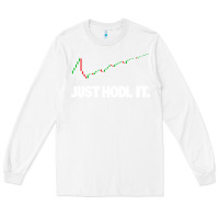 White just hodl it Long Sleeve Tee - linhVisuals