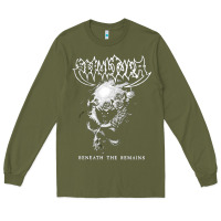 Army Green Sepultura The Remains Long Sleeve Tee - linhVisuals