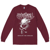 Burgundy Sepultura The Remains Long Sleeve Tee - linhVisuals