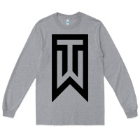 Heather Grey tiger Long Sleeve Tee - linhVisuals