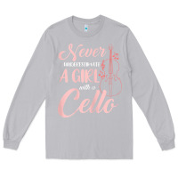 Moon Dust never underestimate a girl with a cello Long Sleeve Tee - linhVisuals