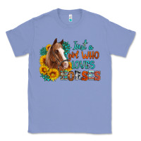 Colony Blue just a girl who loves horses Classic Tee - Artiststas