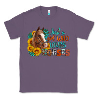 Lavender just a girl who loves horses Classic Tee - Artiststas