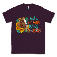 Plum just a girl who loves horses Classic Tee - Artiststas