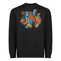 Black Football afro girl sneakers Heavyweight Sweatshirt - RanaPortraitStore