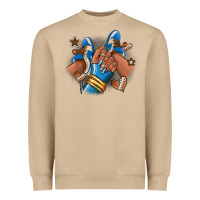 Mushroom Football afro girl sneakers Heavyweight Sweatshirt - RanaPortraitStore