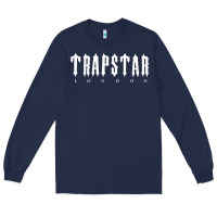 Navy trapstar Long Sleeve Tee - linhVisuals