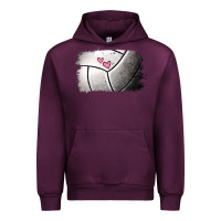 Mauve Wine volleyball brushstroke Urban Hoodie - Jasminsmagicworld
