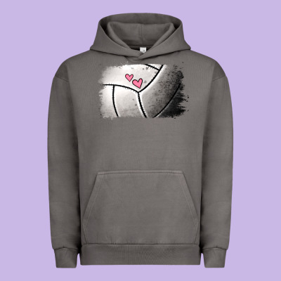 Volleyball Brushstroke Urban Hoodie Designed By Jasminsmagicworld