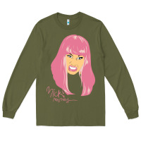 Army Green nicki Long Sleeve Tee - linhVisuals