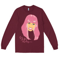 Burgundy nicki Long Sleeve Tee - linhVisuals