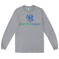Heather Grey benetton rugby Long Sleeve Tee - linhVisuals