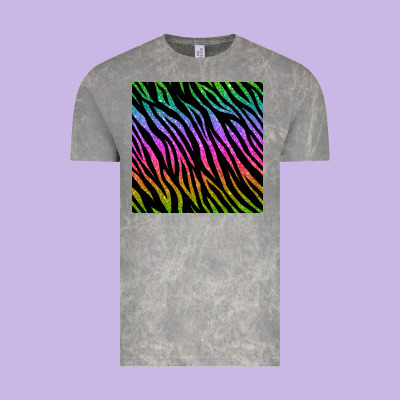 Zebra Glitter Seamless Pattern Vintage Tee Designed By Bundleandbundleshop