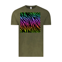 Vintage Olive zebra glitter seamless pattern Vintage Tee - BundleAndBundleShop