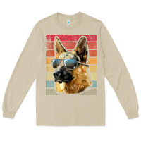 Mushroom retro vintage german shepherd german shepherd dog gift Long Sleeve Tee - linhVisuals