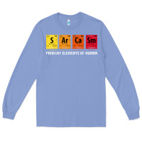 Colony Blue sarcasm elements of humor periodic table graphic Long Sleeve Tee - linhVisuals