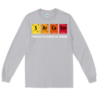 Sarcasm Elements Of Humor Periodic Table Graphic Long Sleeve Tee | Teevron