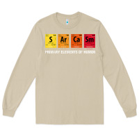 Mushroom sarcasm elements of humor periodic table graphic Long Sleeve Tee - linhVisuals