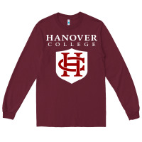 Burgundy hanover college Long Sleeve Tee - linhVisuals