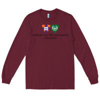 Burgundy hobart and william smith colleges Long Sleeve Tee - linhVisuals