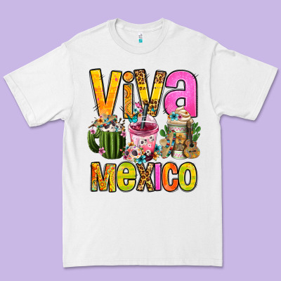 Viva Mexico Mexican Coffee Cups Premium Tee Designed By Fadigitalartstudio