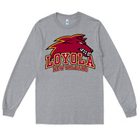 Heather Grey loyola college prep Long Sleeve Tee - linhVisuals