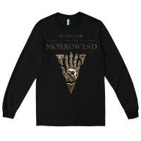 Black morrowind Long Sleeve Tee - linhVisuals