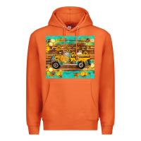Carrot western bee gnomes truck honeycomb  leopard turquoise wooden serape Premium Hoodie - Artiststas