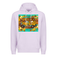 Lilac western bee gnomes truck honeycomb  leopard turquoise wooden serape Premium Hoodie - Artiststas