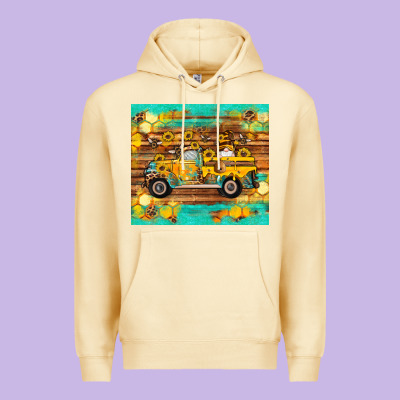 Western Bee Gnomes Truck Honeycomb  Leopard Turquoise Wooden Serape Premium Hoodie Designed By Artiststas