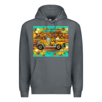Rock western bee gnomes truck honeycomb  leopard turquoise wooden serape Premium Hoodie - Artiststas