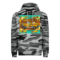 Slate Camo western bee gnomes truck honeycomb  leopard turquoise wooden serape Premium Hoodie - Artiststas