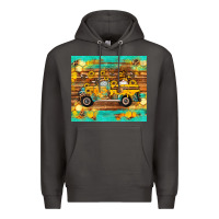 Smoke western bee gnomes truck honeycomb  leopard turquoise wooden serape Premium Hoodie - Artiststas