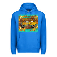 True Royal western bee gnomes truck honeycomb  leopard turquoise wooden serape Premium Hoodie - Artiststas
