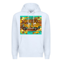 White western bee gnomes truck honeycomb  leopard turquoise wooden serape Premium Hoodie - Artiststas