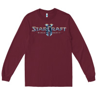 Burgundy starcraft Long Sleeve Tee - linhVisuals