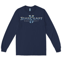 Navy starcraft Long Sleeve Tee - linhVisuals
