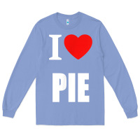 Colony Blue retro vintage classic i love pie for pie lovers cooks chefs t shirt Long Sleeve Tee - linhVisuals