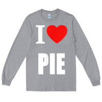 Heather Grey retro vintage classic i love pie for pie lovers cooks chefs t shirt Long Sleeve Tee - linhVisuals