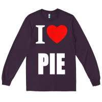 Plum retro vintage classic i love pie for pie lovers cooks chefs t shirt Long Sleeve Tee - linhVisuals