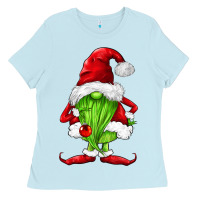 Baby Blue green christmas gnomes Ladies Tee - FaDigitalArtStudio