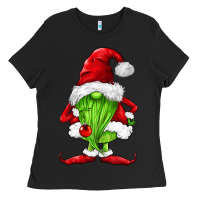Black green christmas gnomes Ladies Tee - FaDigitalArtStudio