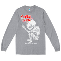 Heather Grey butchered at birth Long Sleeve Tee - linhVisuals