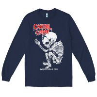 Navy butchered at birth Long Sleeve Tee - linhVisuals