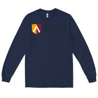 Navy Austin College Long Sleeve Tee - linhVisuals